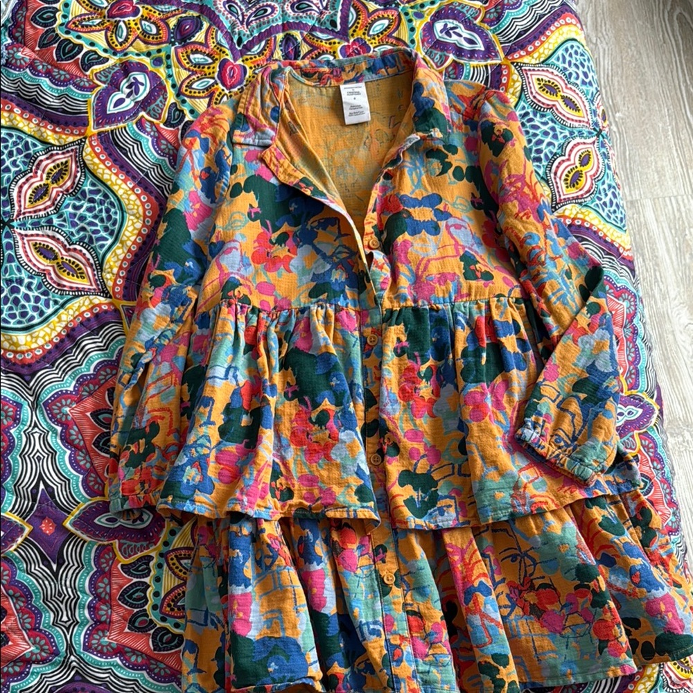 Nordstrom by Cristina Martinez girls tiered dress